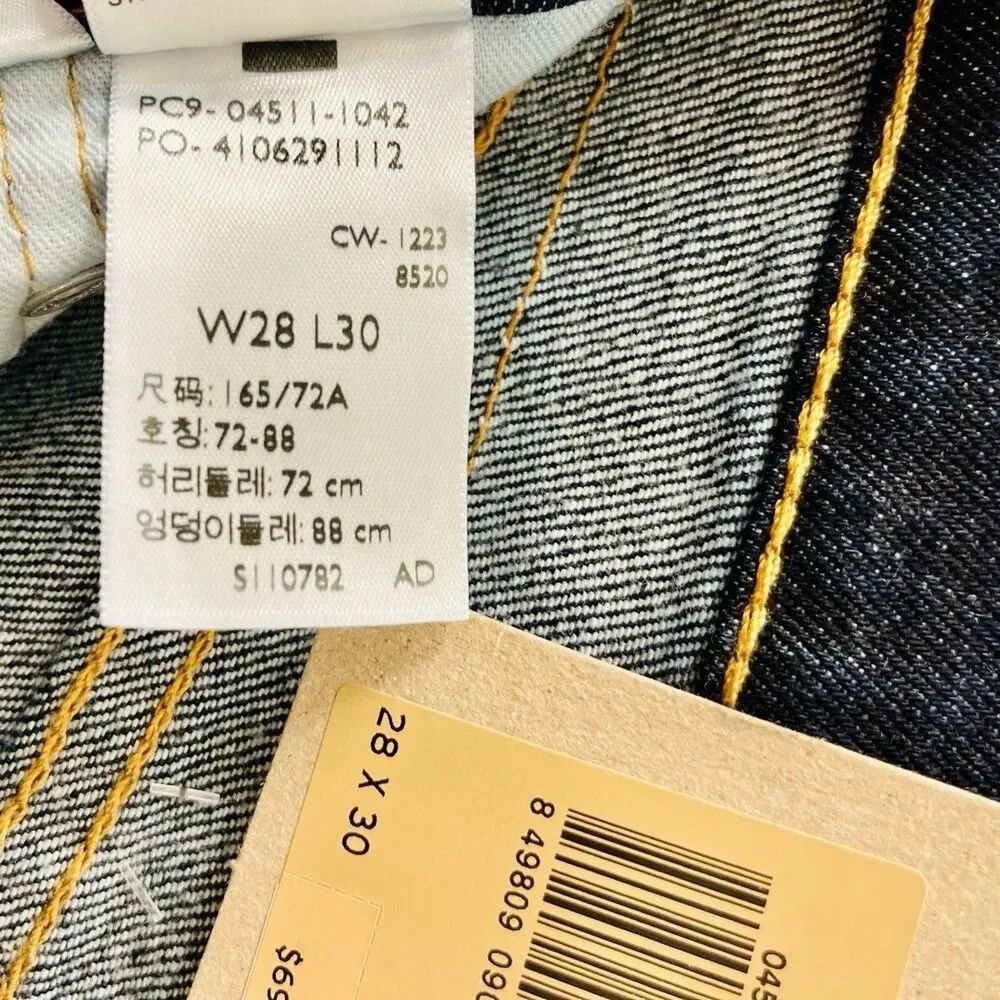 Levi's 511 Slim Fit Men's 28x30 Dark Hollow Blue Denim Jeans Stretch fits 29x30‎